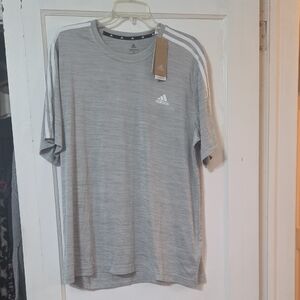 Adidas Men's Light Gray Short Sleeve Tee